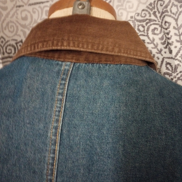 Austin Clothing Co. Western Cowgirl Denim Corduroy Button Down Size Medium - Picture 3 of 13